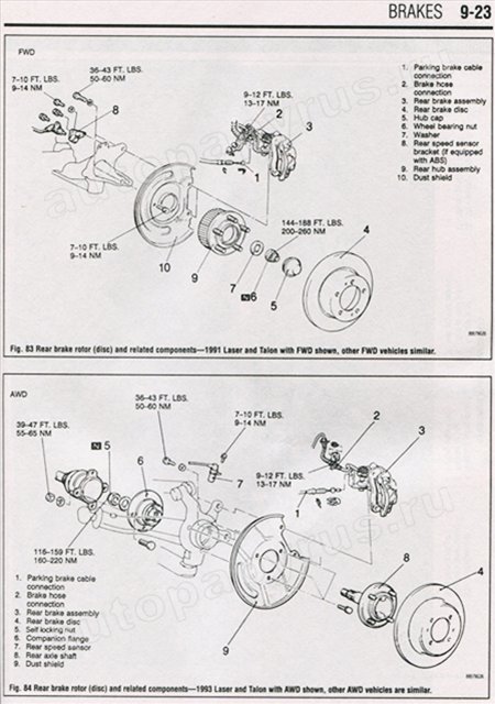 Книга: MITSUBISHI ECLIPSE / EAGLE TALON / PLYMOUTH LASER (б) 1990-1994 г.в., рем., то | Haynes