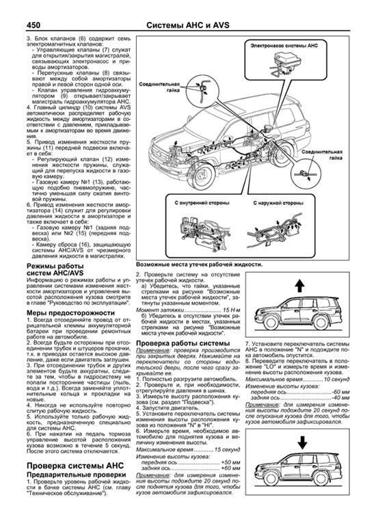 Комплект литературы по ремонту и обслуживанию Toyota Land Cruiser 200 с бензиновыми двигателями