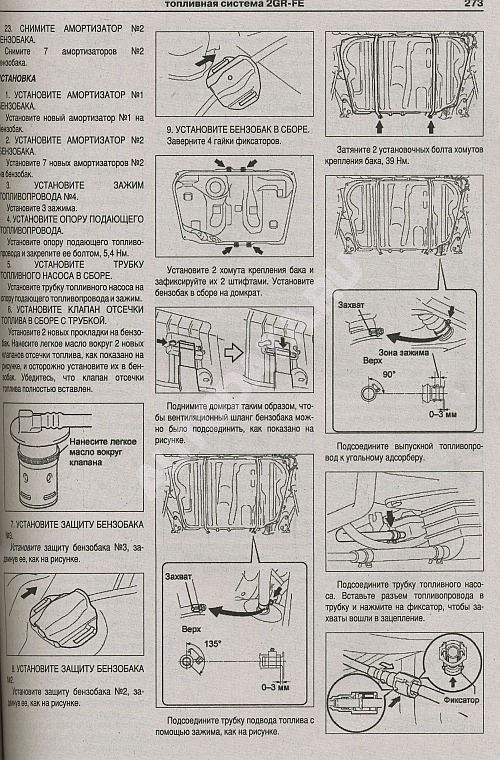 Комплект литературы по ремонту и обслуживанию Toyota Camry с 2006 года выпуска