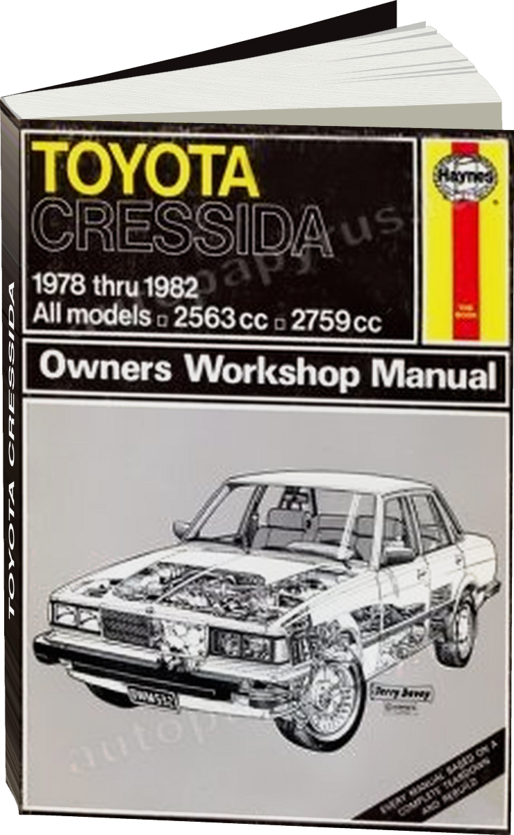 TOYOTA CRESSIDA бензин 1978-1982 г.в. - подробное руководство по техническому обслуживанию и ремонту, инструкция по эксплуатации, электрические схемы