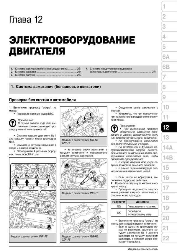 Комплект литературы по ремонту и обслуживанию Toyota Corolla с 2013 года выпуска