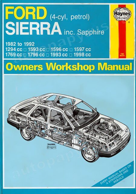 Книга: FORD SIERRA (б) 1982-1992 г.в., рем., то | Haynes