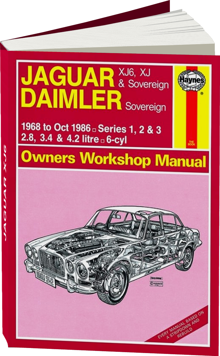 JAGUAR XJ6 бензин 1968-1986 г.в., руководство по ремонту, электросхемы, руководство по техническому обслуживанию