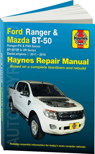 Книга: MAZDA BT-50 / FORD RANGER (д) 2011-2018 г.в. рем., экспл., то | Haynes