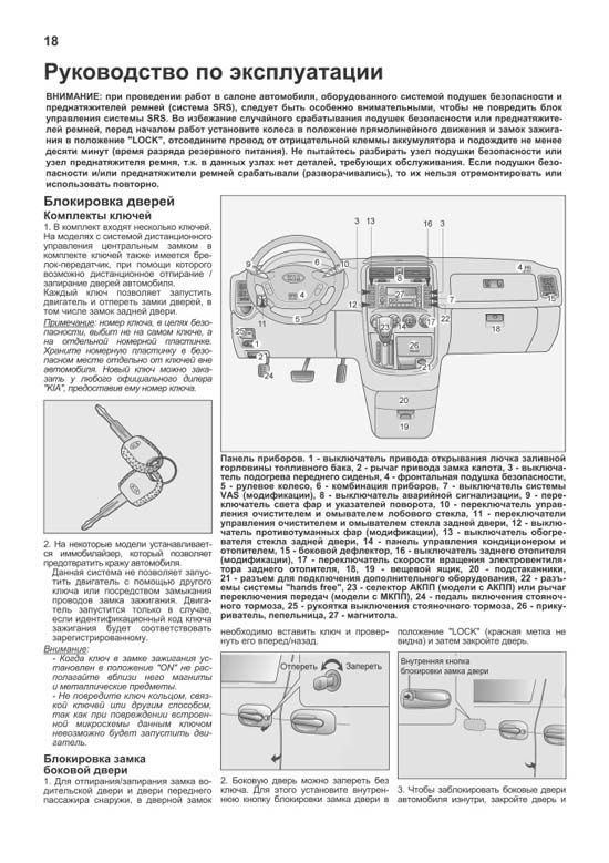 Комплект литературы по ремонту и обслуживанию Kia Carnival с 1998 года выпуска