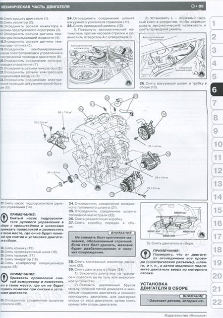 Комплект литературы по ремонту и обслуживанию Mitsubishi Outlander XL