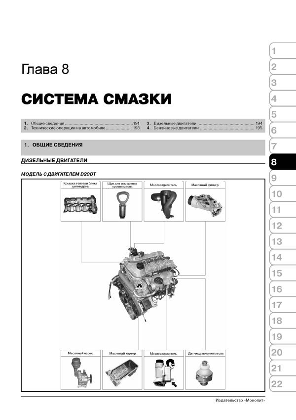 Комплект литературы по ремонту и обслуживанию Ssang Yong Kyron