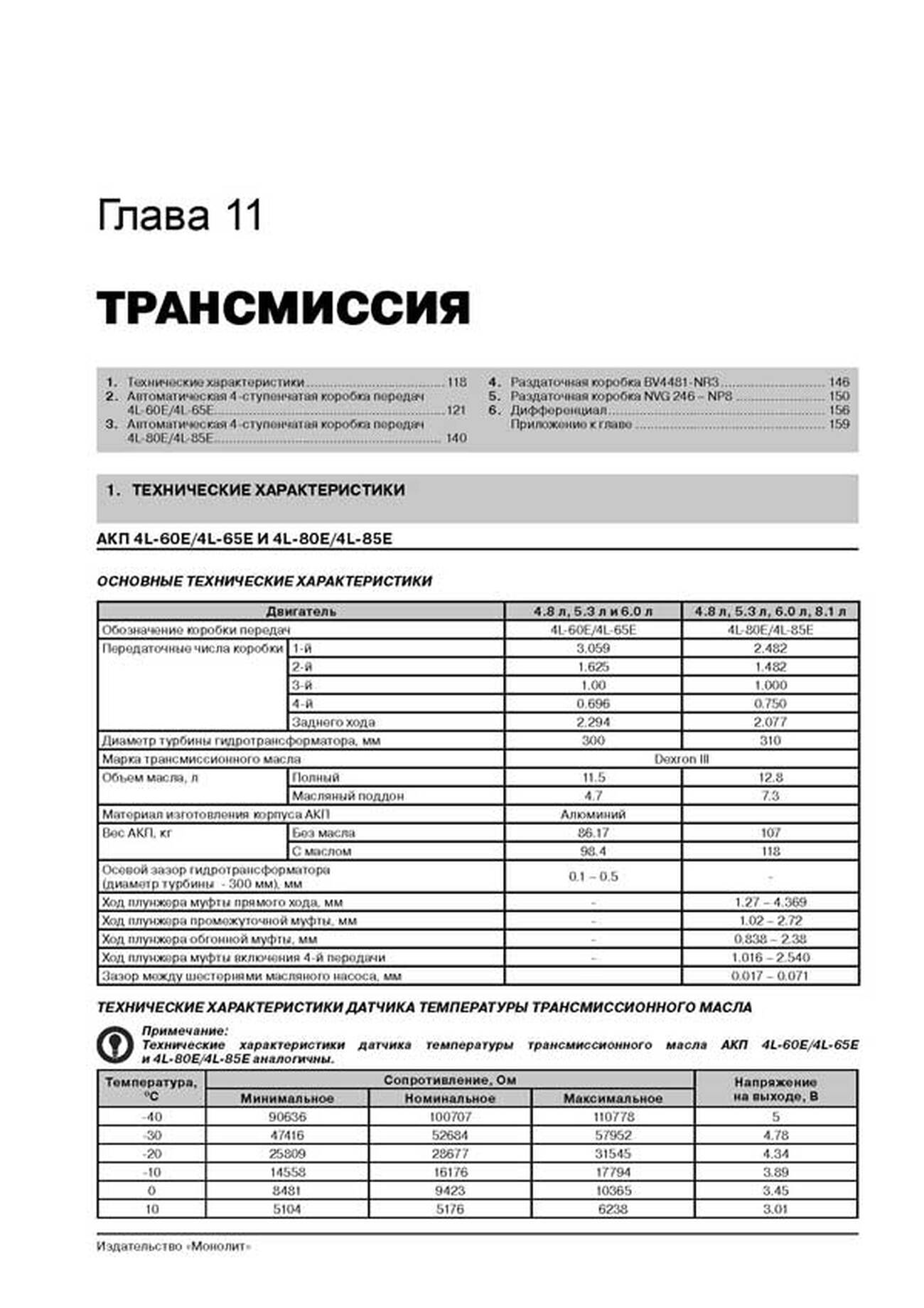Книга: CHEVROLET TAHOE / SUBURBAN / AVALANCHE / SILVERADO / GMC YUKON / YUKON XL / YUKON DENALI / SIERRA (б) с 2000 г.в., рем., экспл., то, сер. ЗС | Монолит