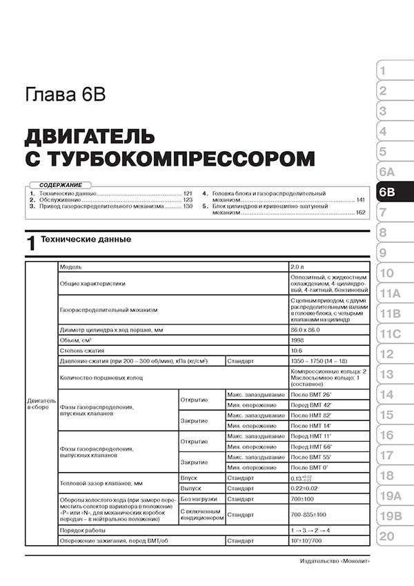 Комплект литературы по ремонту и обслуживанию Субару Форестер с 2012 года выпуска