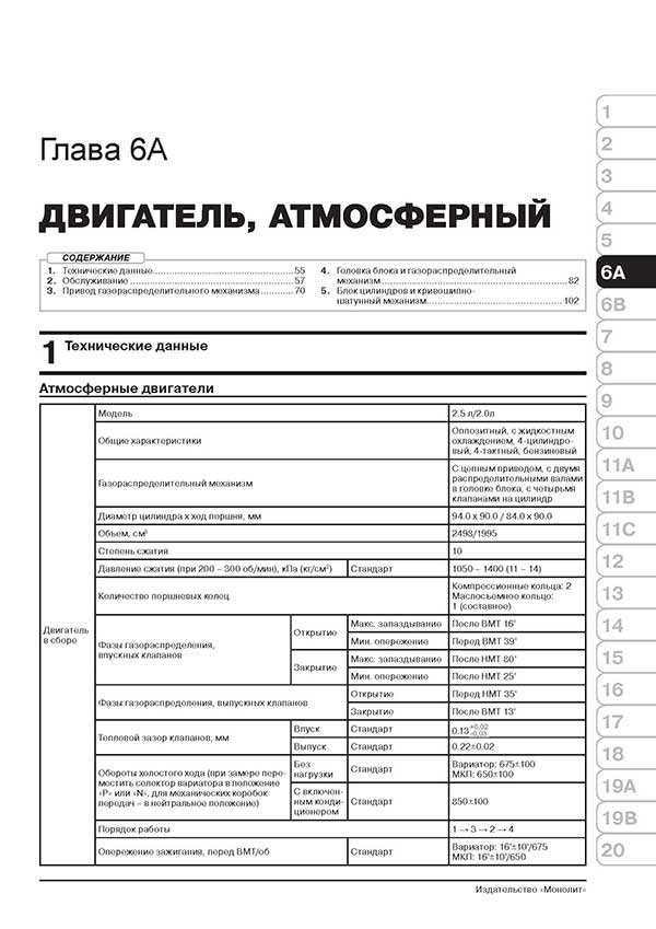 Комплект литературы по ремонту и обслуживанию Субару Форестер с 2012 года выпуска