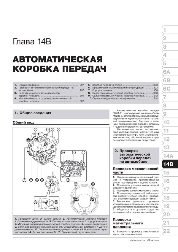 Комплект литературы по ремонту и обслуживанию Mazda 6 с 2012 года выпуска