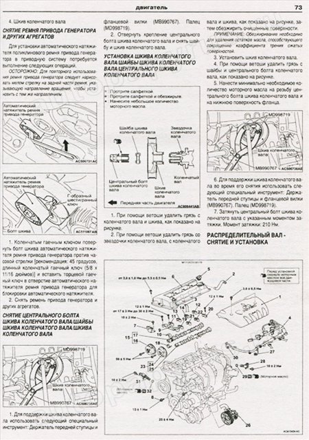 Комплект литературы по ремонту и обслуживанию Mitsubishi Lancer X с 2007 года выпуска