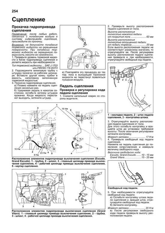 Комплект литературы по ремонту и обслуживанию Suzuki Grand Vitara / XL-7 с 1997 года выпуска
