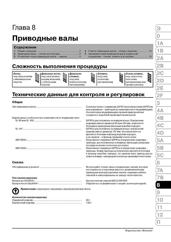 Комплект литературы по ремонту и обслуживанию Volkswagen Golf 5 с 2003 года выпуска