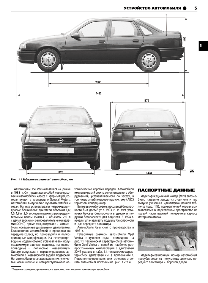 Книга: OPEL VECTRA А (б) 1988-1995 г.в., рем., экспл., то, сер. ШАР | Третий Рим