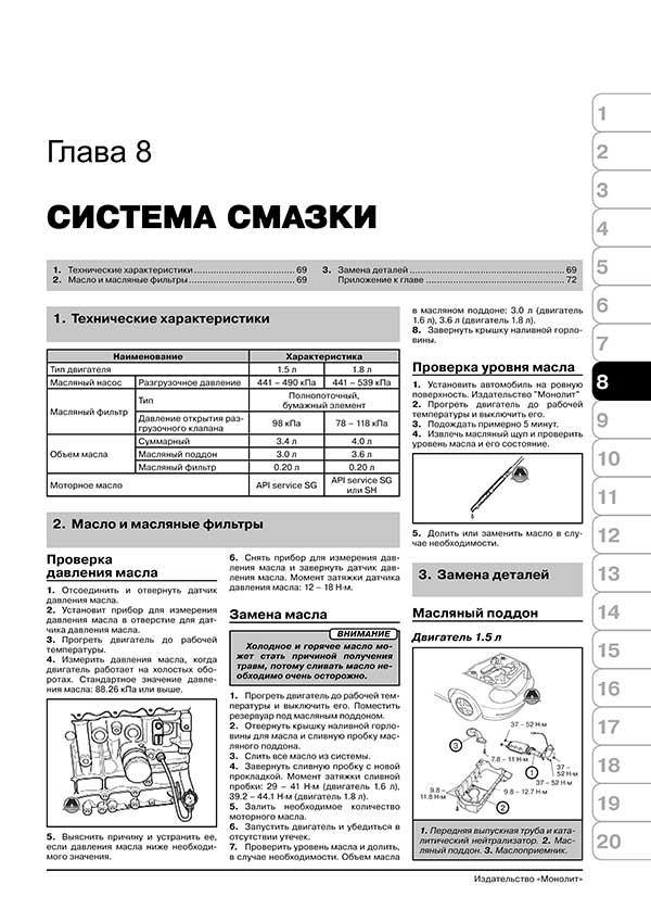 Комплект литературы по ремонту и обслуживанию Киа Спектра с 2001 года выпуска