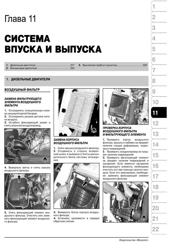 Комплект литературы по ремонту и обслуживанию Ssang Yong Kyron