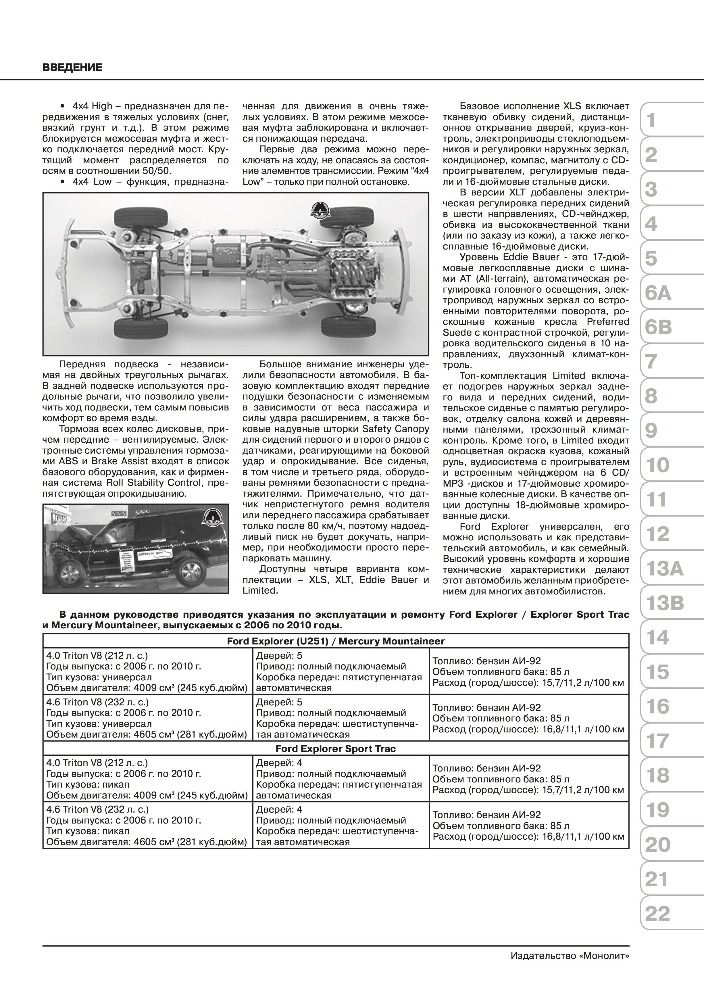 Книга: FORD EXPLORER (б) 2006-2010 г.в., рем., экспл., то, сер. ЗС | Монолит