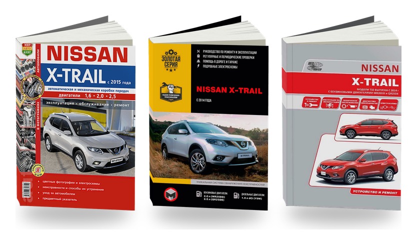 Комплект литературы по ремонту и обслуживанию Nissan X-Trail III (T32) с 2015