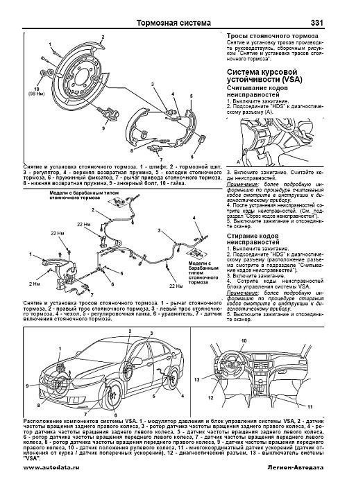 Комплект профессиональной литературы по ремонту и обслуживанию Honda Accord с 2008 года выпуска