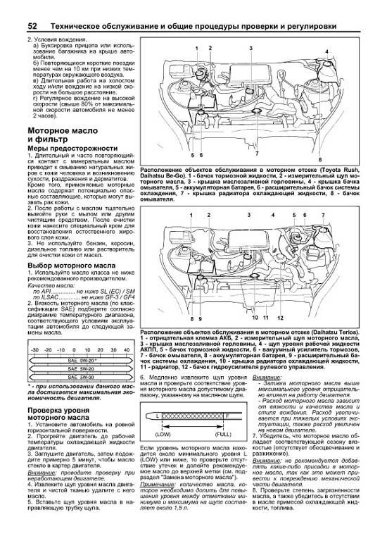 Комплект литературы по ремонту и обслуживанию Daihatsu Terios / Be-Go / Toyota Rush с 2006 года выпуска