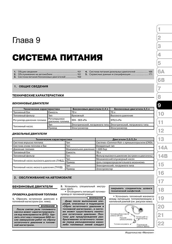 Комплект литературы по ремонту и обслуживанию Kia Sorento с 2009 года выпуска