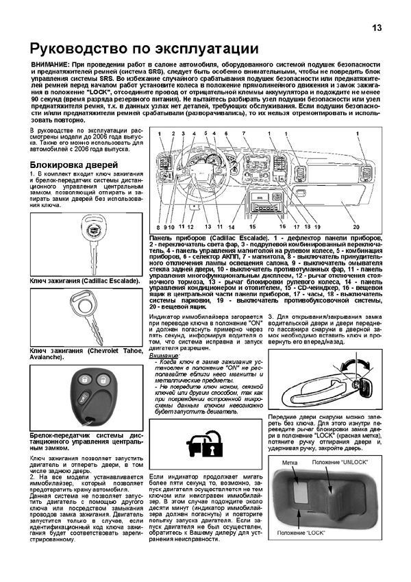 Комплект литературы по ремонту и обслуживанию Chevrolet Tahoe / Suburban / GMC Yukon с 2006 года выпуска