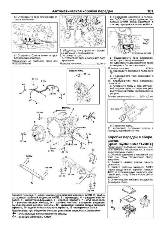 Комплект литературы по ремонту и обслуживанию Daihatsu Terios / Be-Go / Toyota Rush с 2006 года выпуска