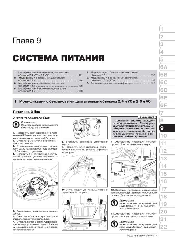 Комплект литературы по ремонту и обслуживанию Audi A6 с 1997 года выпуска