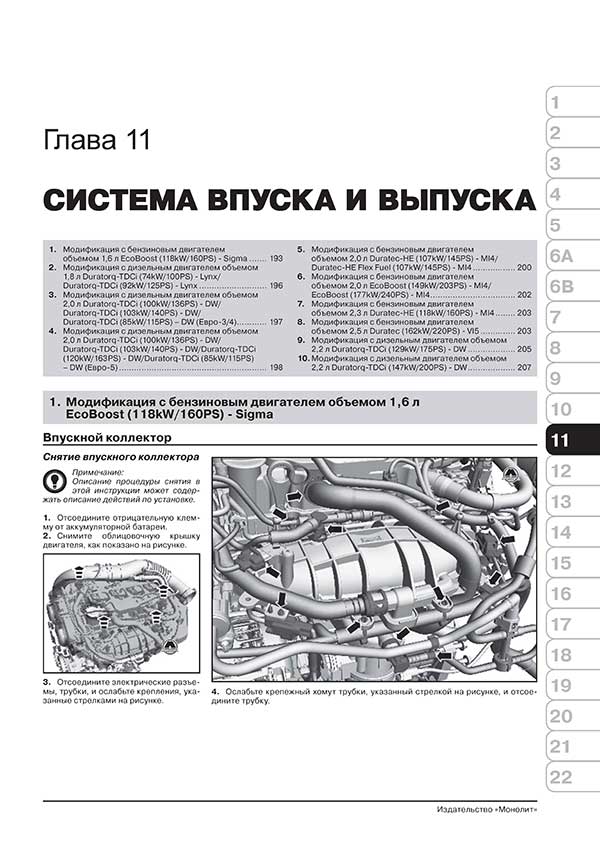 Комплект литературы по обслуживанию и ремонту Ford S-Max / Galaxy с 2006 года выпуска