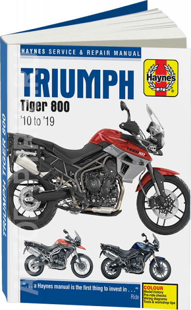 TRIUMPH TIGER 800 2010-2019 г.в. - подробное руководство по техническому обслуживанию и ремонту, инструкция по эксплуатации, электрические схемы