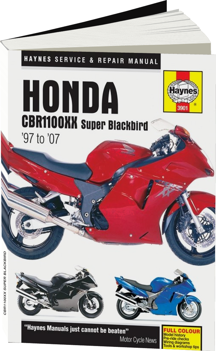 HONDA CBR1100XX SUPER BLACKBIRD бензин 1997-2002 г.в., руководство по ремонту, электросхемы, руководство по техническому обслуживанию