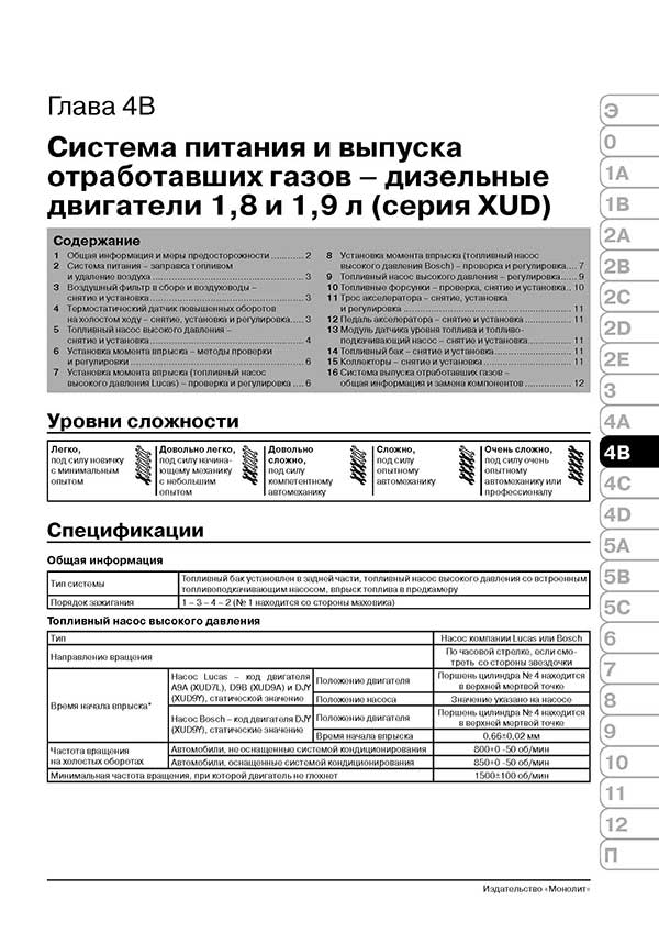 Комплект литературы по ремонту и обслуживанию Citroen Berlingo с 1996 года выпуска