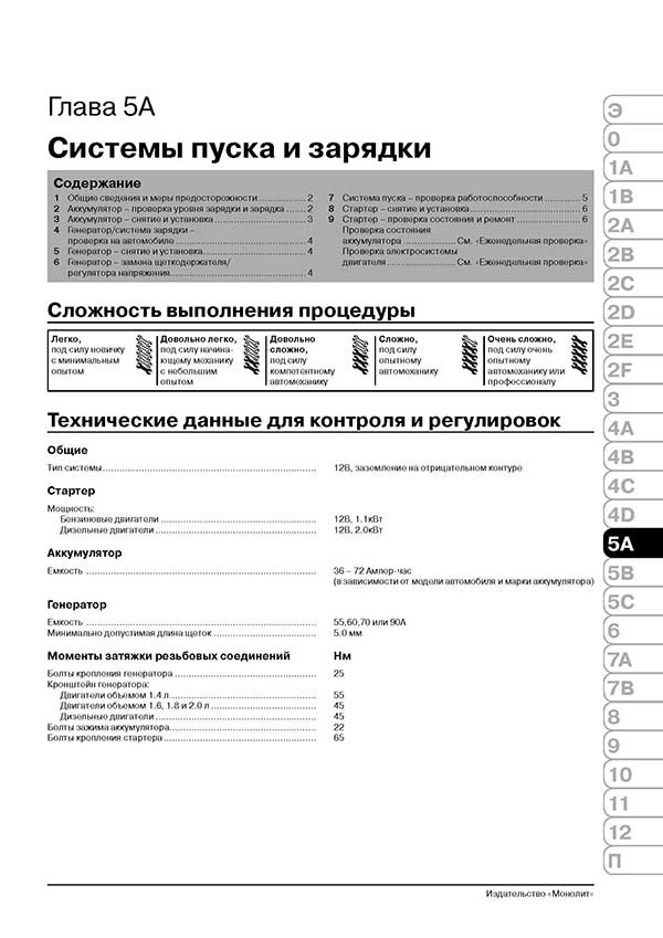 Комплект литературы по ремонту и обслуживанию Volkswagen Golf 5 с 2003 года выпуска