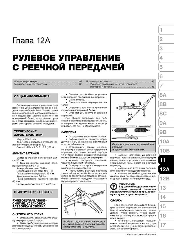 Комплект литературы по ремонту и обслуживанию Ford Transit с 1998 года выпуска