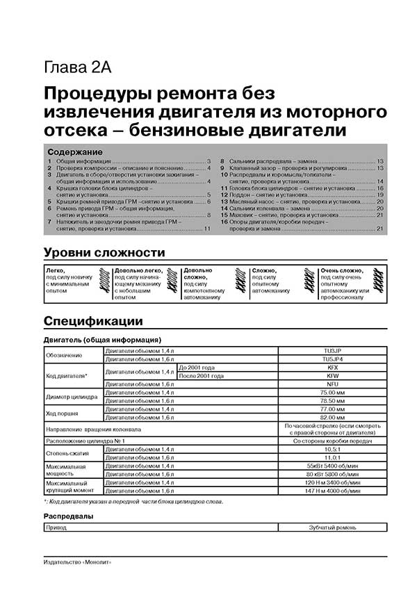 Комплект литературы по ремонту и обслуживанию Citroen Berlingo с 1996 года выпуска