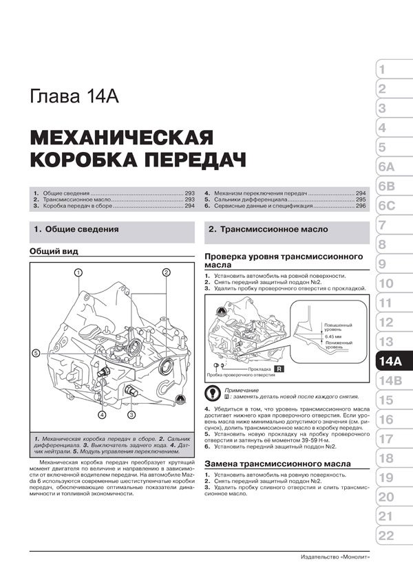 Комплект литературы по ремонту и обслуживанию Mazda 6 с 2012 года выпуска