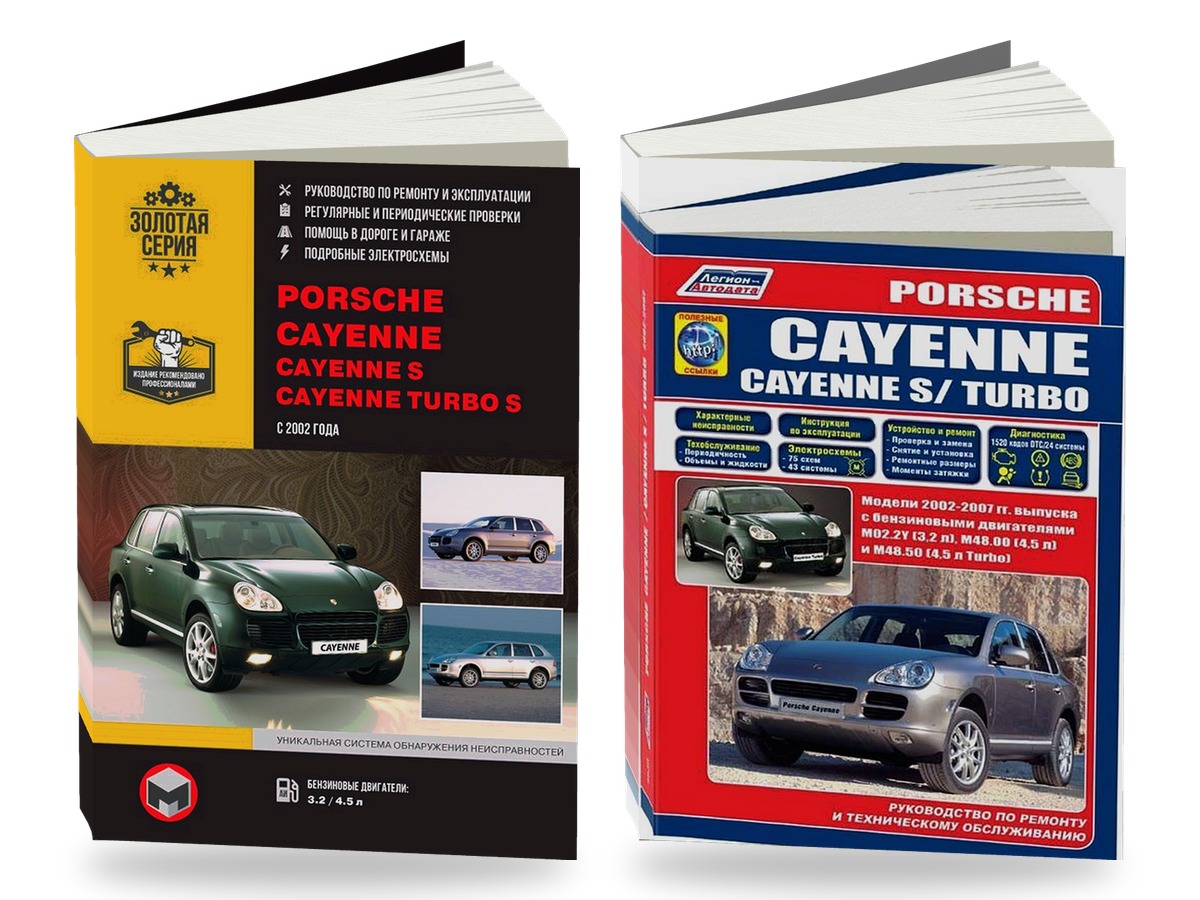 Комплект литературы по ремонту и обслуживанию Porsche Cayenne с 2002 года выпуска